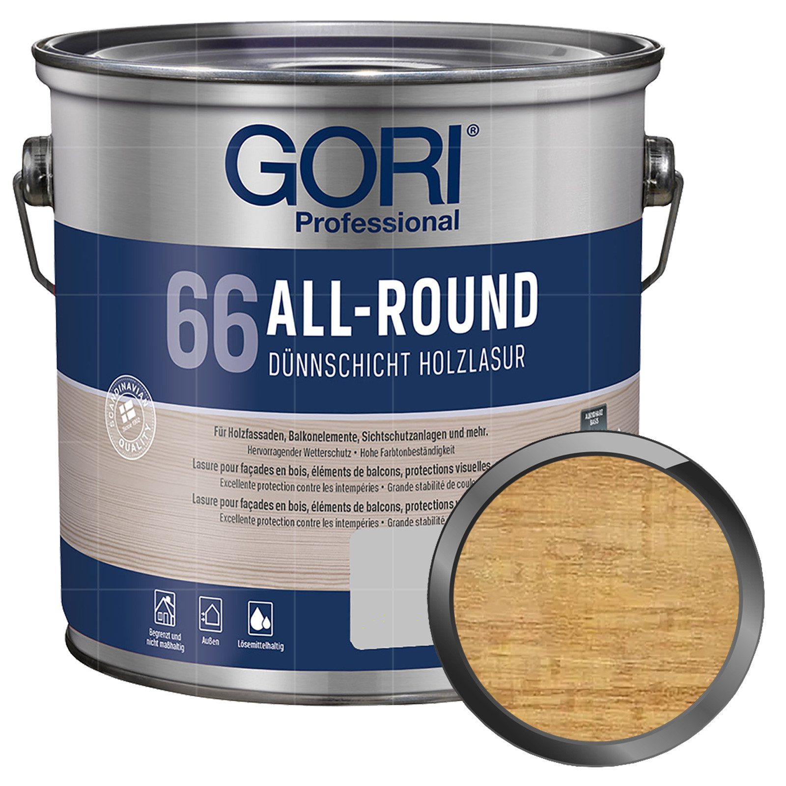 GORI Holzschutzlasur 66 ALL-ROUND - 2.5 LTR
