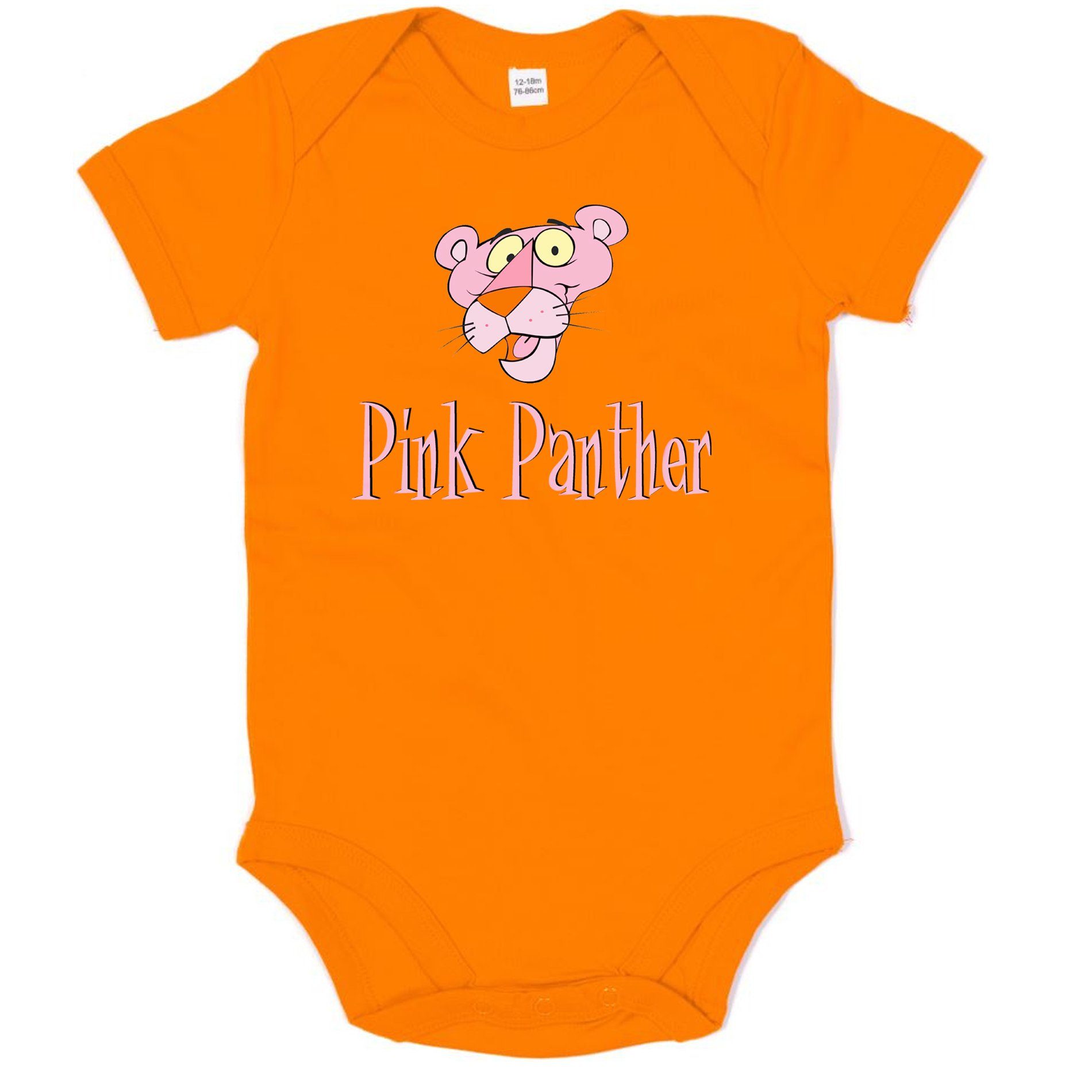 Kinder Baby & Comic Brownie Panther Strampler Inspector Blondie Pink Orange Cartoon Rosarote