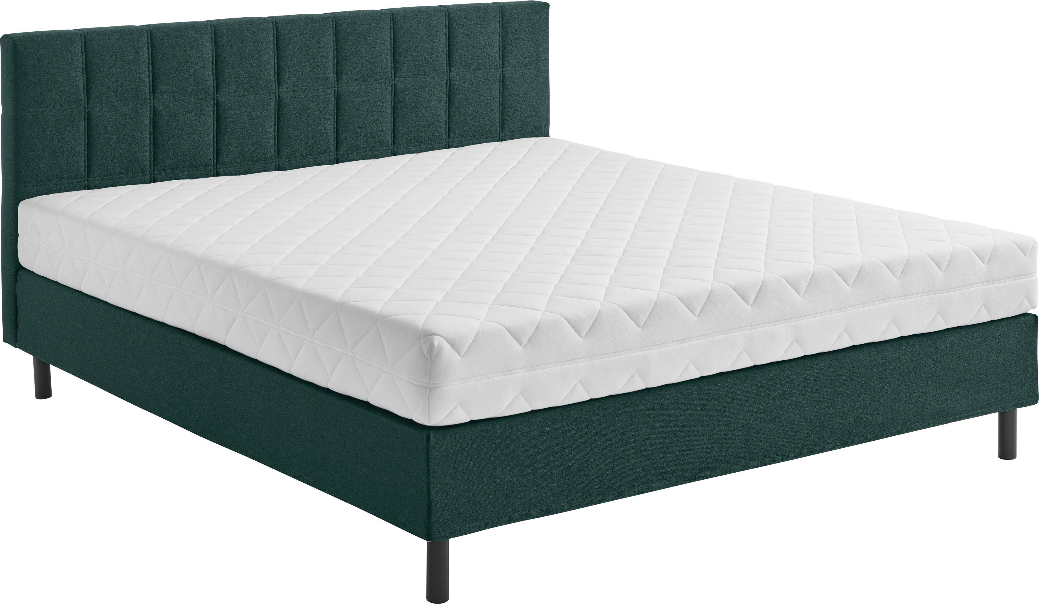 ATLANTIC home collection Boxbett Nikola, Massivholzfüßen, mit / ohne Matratze, in H2 und H3 erhältlich