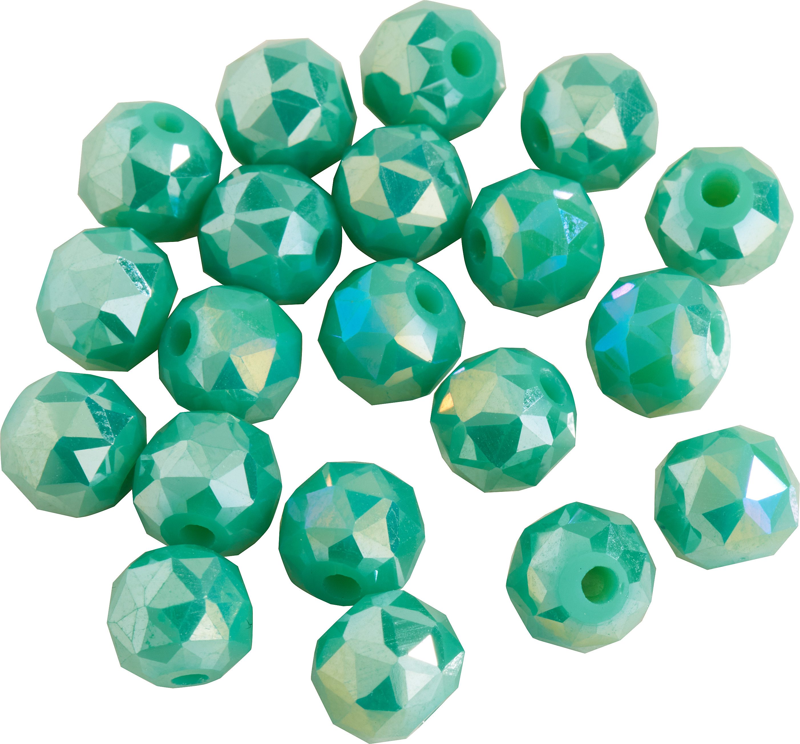 Pracht Bastelperlen Glasschliffperle Rund, Ø 6 mm, 20 Stück