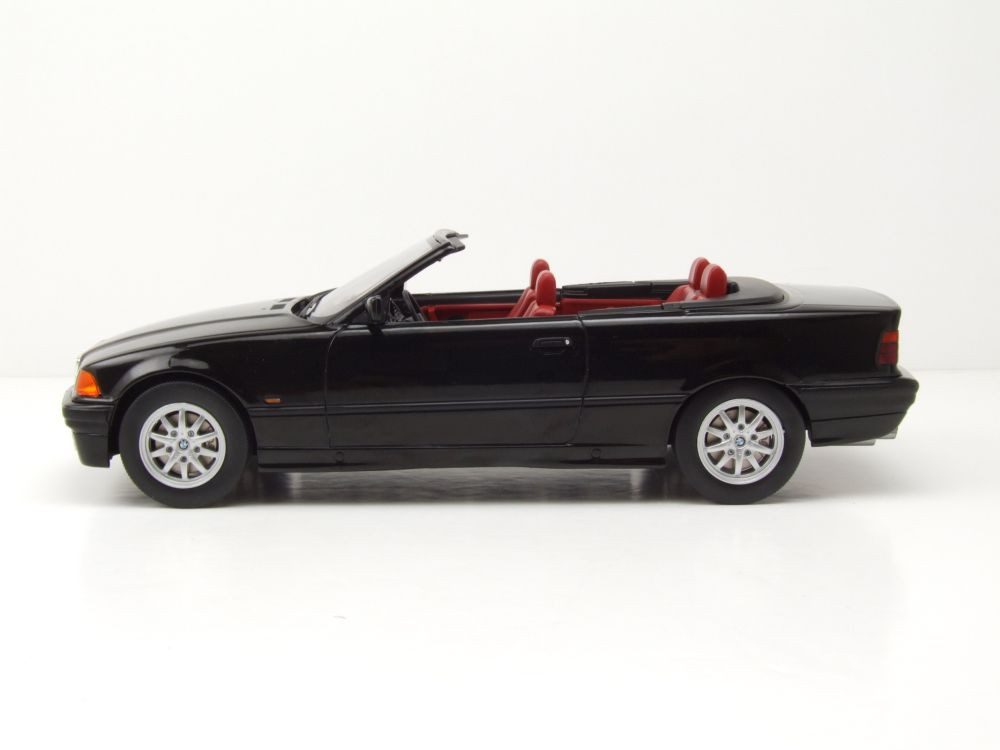 MCG Modellauto BMW 318i Cabrio E36 1996 schwarz, Maßstab 1:18