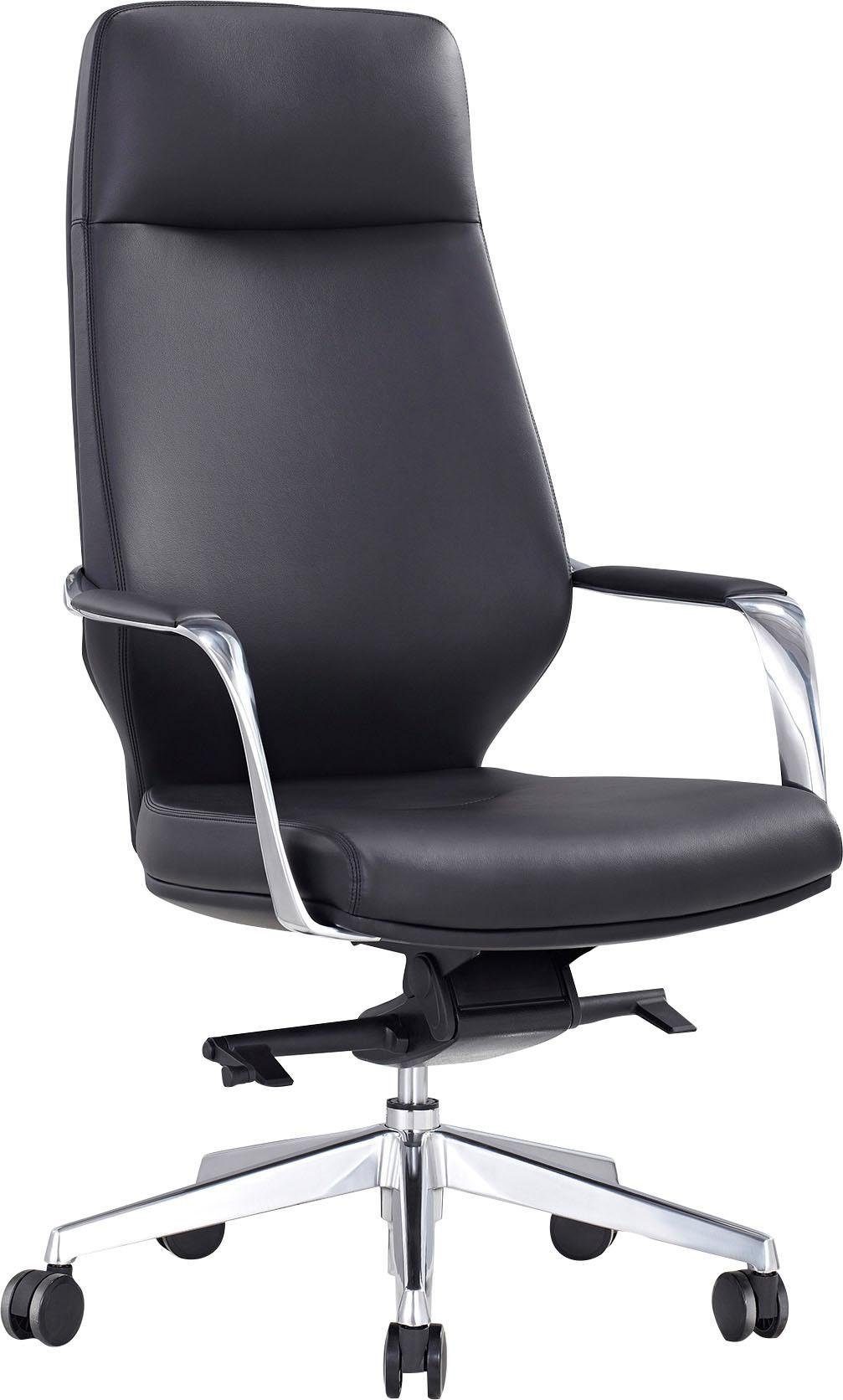 SalesFever Drehstuhl mit Stil und Komfort, Ergonomischer Bürostuhl mit pflegeleichtem Kunstlederbezug