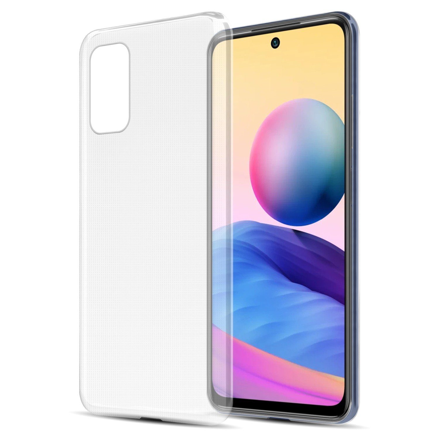 Cadorabo Handyhülle für Xiaomi RedMi NOTE 10 PRO Hülle Xiaomi RedMi NOTE 10 PRO, Hülle TPU Silikon Handy Schutzhülle Slim Transparent Case Cover