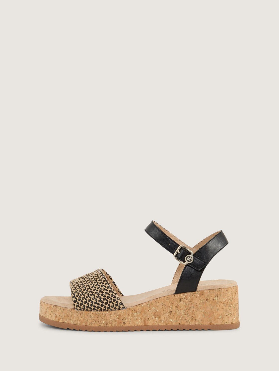 TOM TAILOR Shoes Licence Keilsandalette (1-tlg) Sandalen mit Kork-Absatz