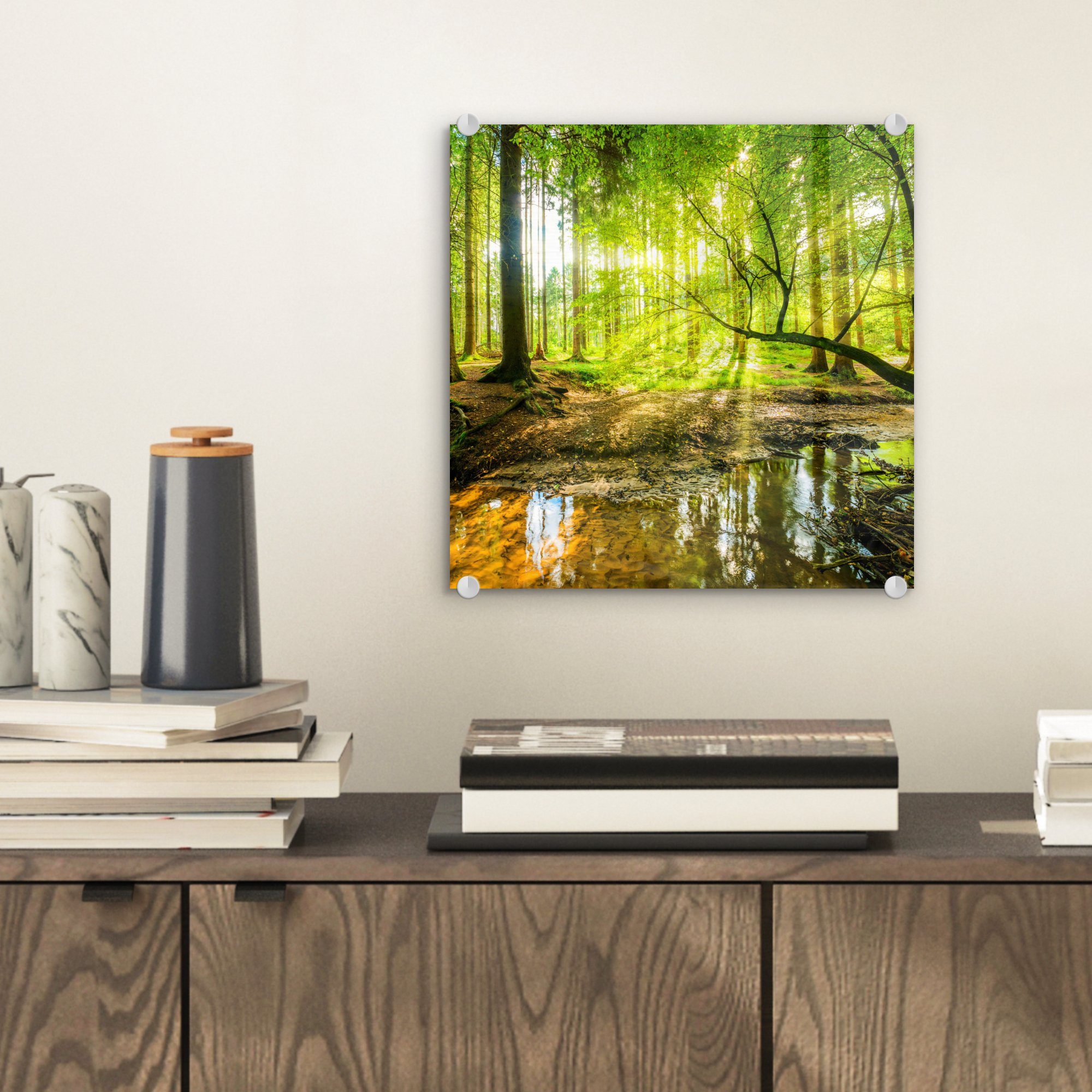 MuchoWow Acrylglasbild Wald - Landschaft - günstig online kaufen