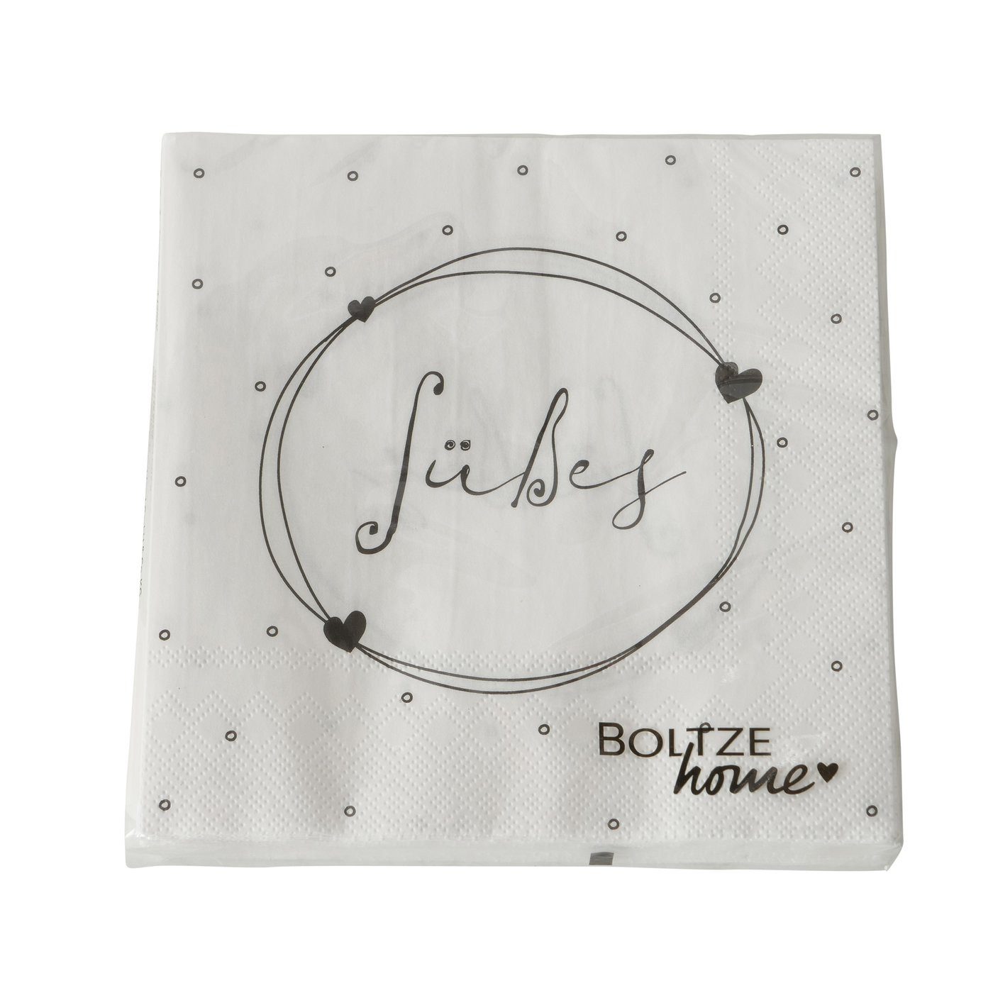 BOLTZE Papierserviette Boltze Servietten 3er Set - Kekse, Waffeln, Süßes, (60 St)