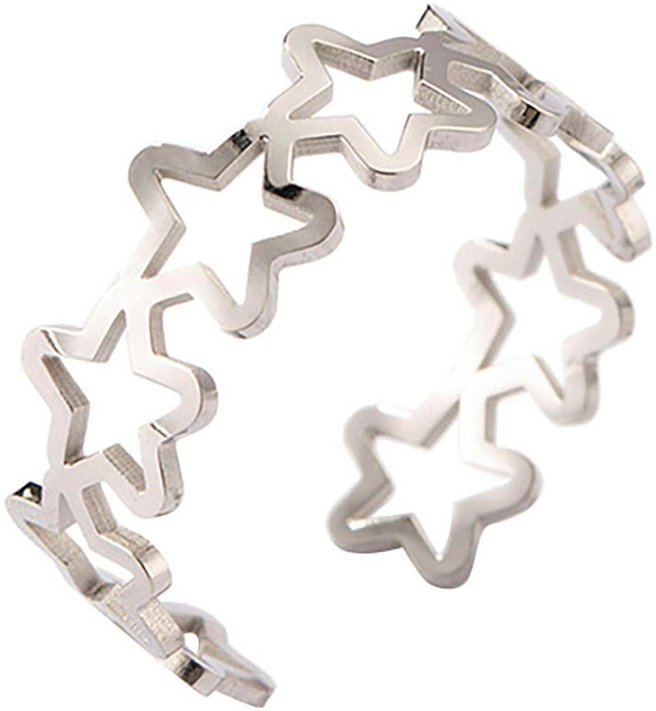 Firetti Ring-Set Multipack Schmuck Geschenk Damenring Sterne (Set, 2-tlg), Made in Germany