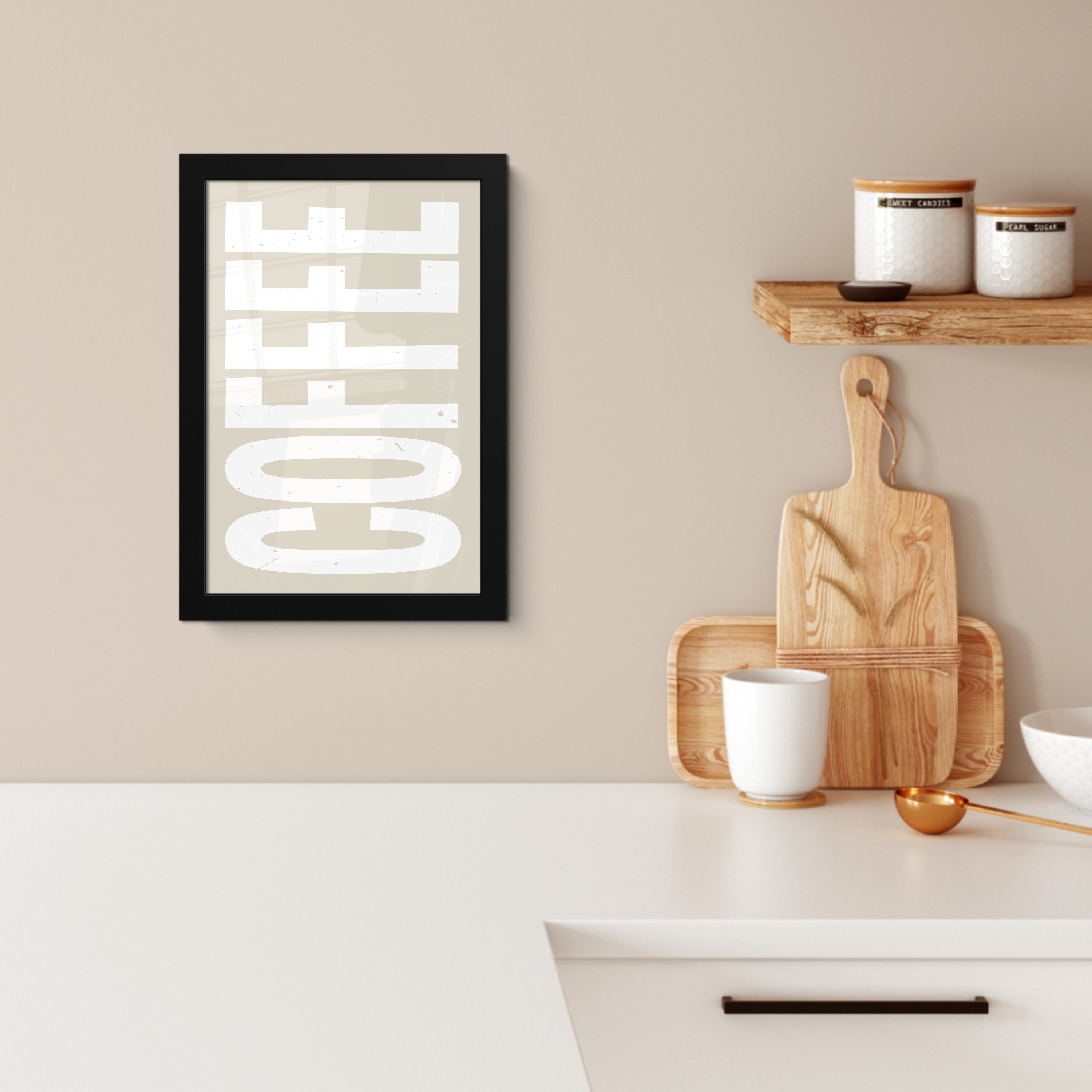 MuchoWow Poster Weiß - Kaffee - günstig online kaufen