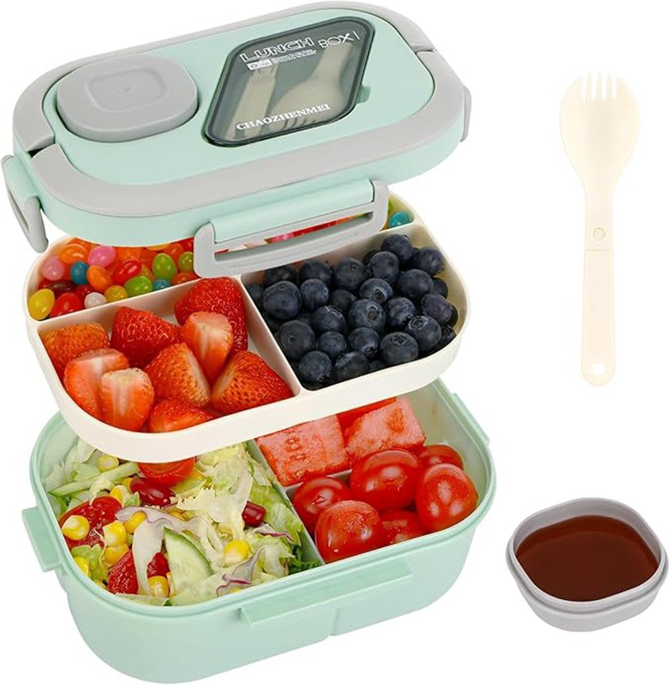 Kaket Lunchbox für Kinder und Erwachsene Brotdose mit Fächern,Lunch-Behälter