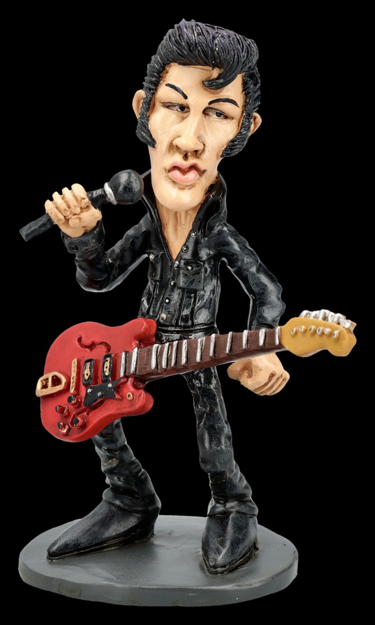 Figuren Shop GmbH Dekofigur Rockstar Figur The King – Sänger Sammlerfigur Rock'n'Roll 12 cm Deko