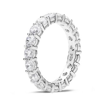 JEWLIX Verlobungsring Eternityring aus 925er Silber mit Zirkonia VR0165