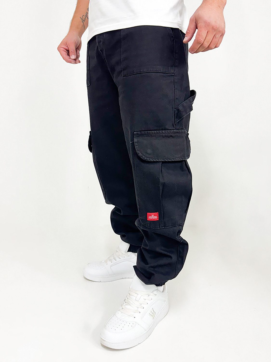 DADA Supreme Regular-fit-Jeans Baggy Denim Hose mit Utility Look und Cut-Of günstig online kaufen