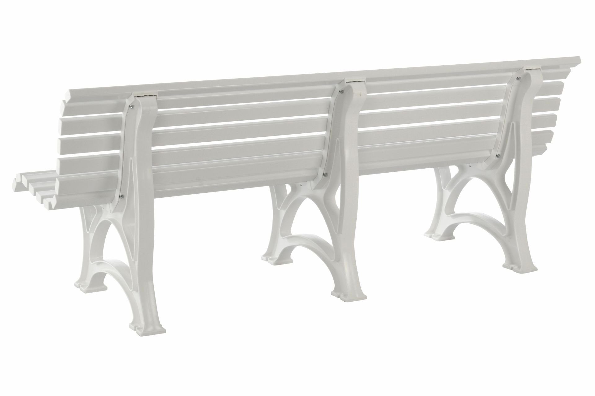 Blome Gartenbank Borkum (1-St), 4-sitzer 200cm, Kuntstoff weiß, wetterfest