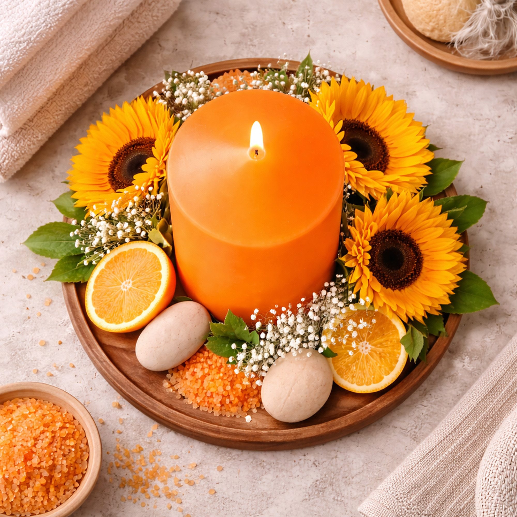 HS Candle Stumpenkerze Ø6cm x 10cm (1-tlg), Wachskerzen, Made in EU, 25h Brenndauer, Baumwolldocht