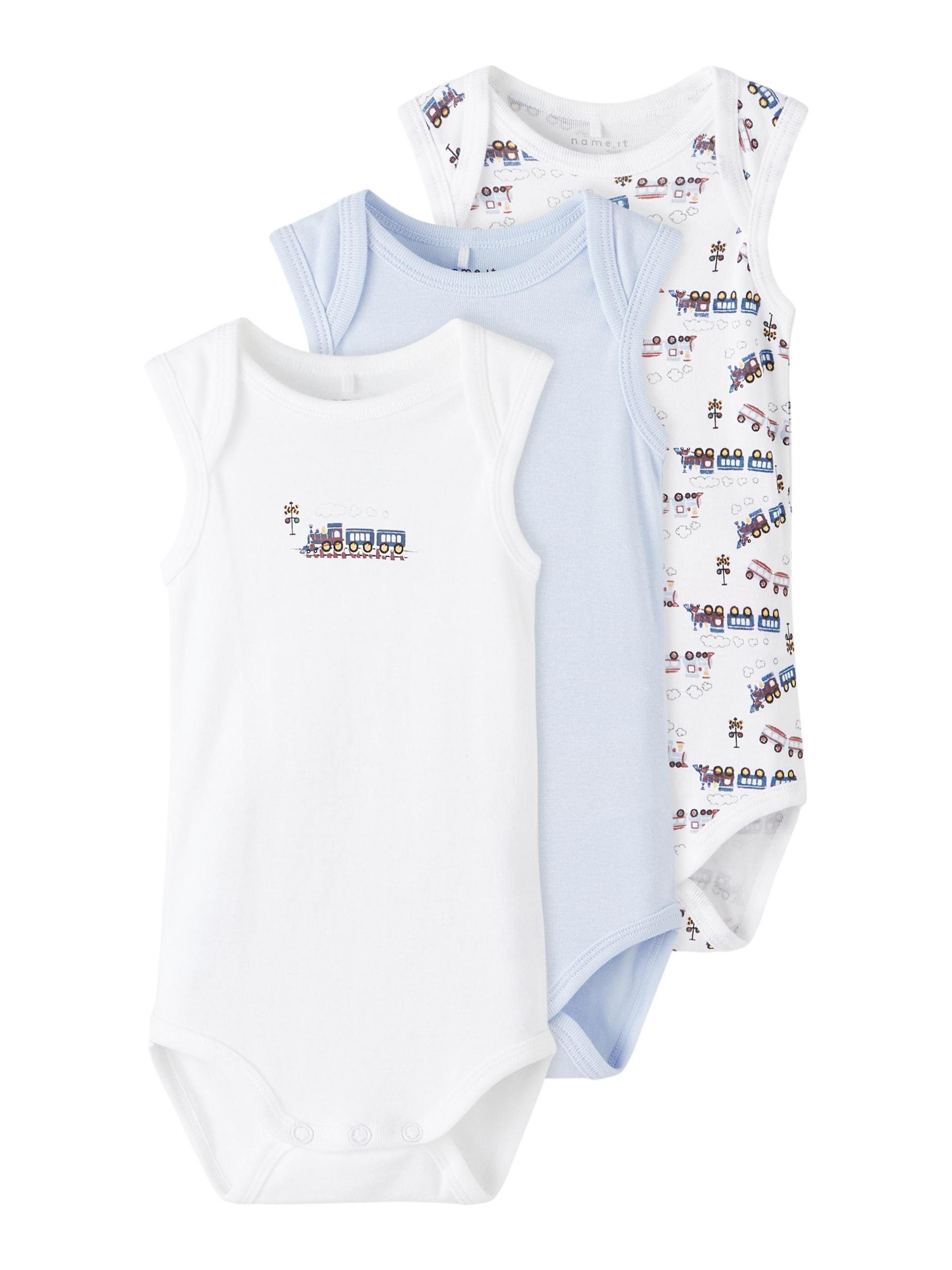 Name It Body (3-tlg) NBMBODY 3P TANK HEATHER TRAIN