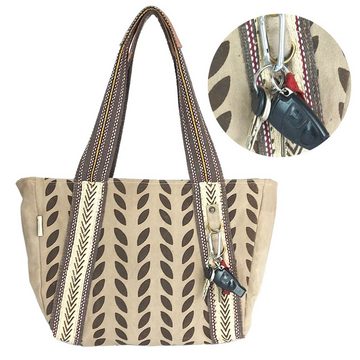 Sunsa Handtasche Damen Handtasche Canvas Schultertasche Vintage Stil große Shopper