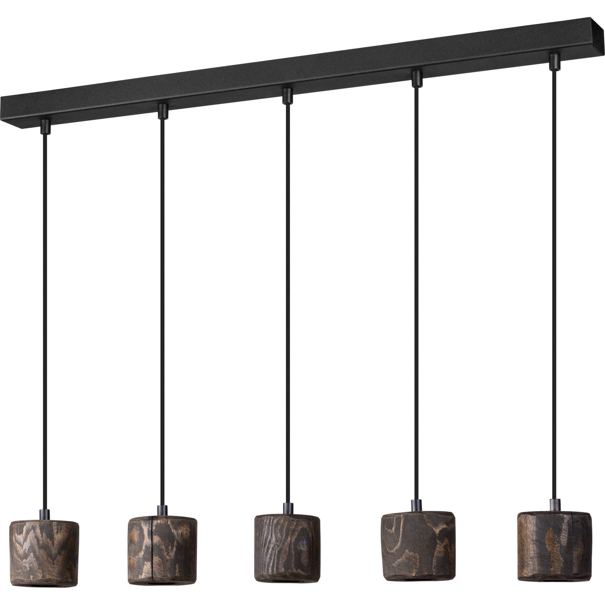 SEGULA Pendelleuchte PINO 5 Kiefer Nussbaumfarben, ohne Leuchtmittel