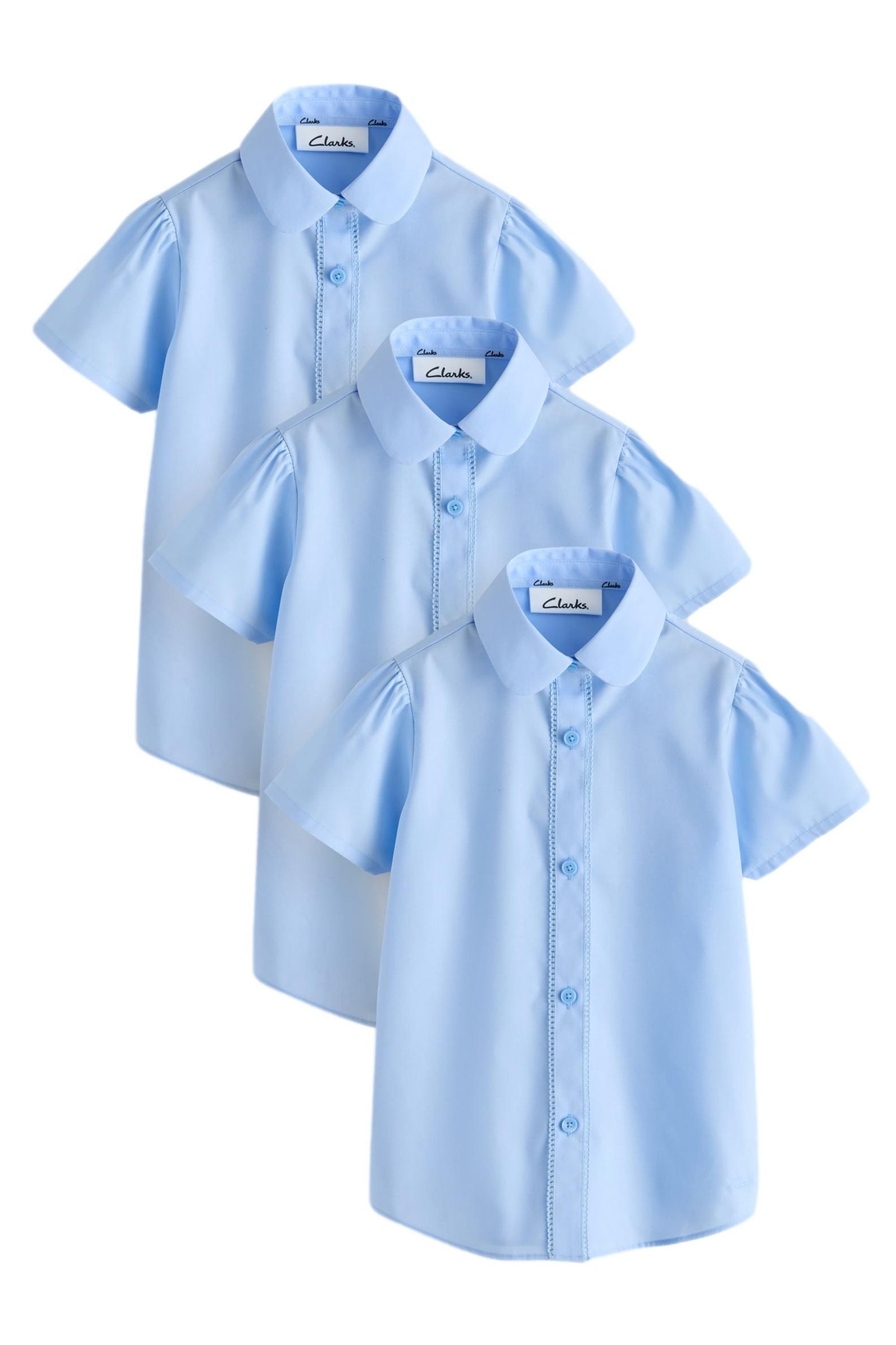 Clarks Hemdbluse Clarks Hemden, 3er-Pack (3-tlg)
