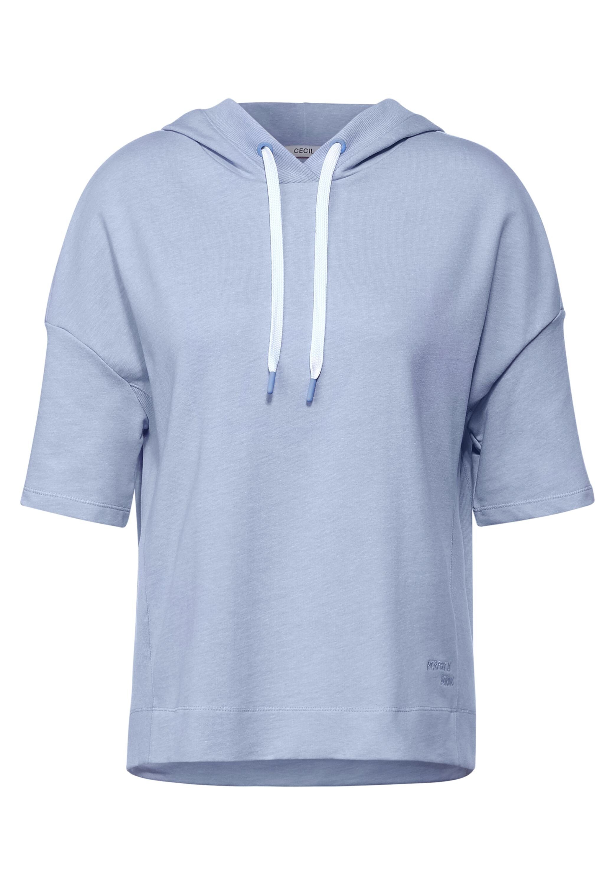 Cecil Sweatshirt Sweatshirt mit Kapuze light blue melange