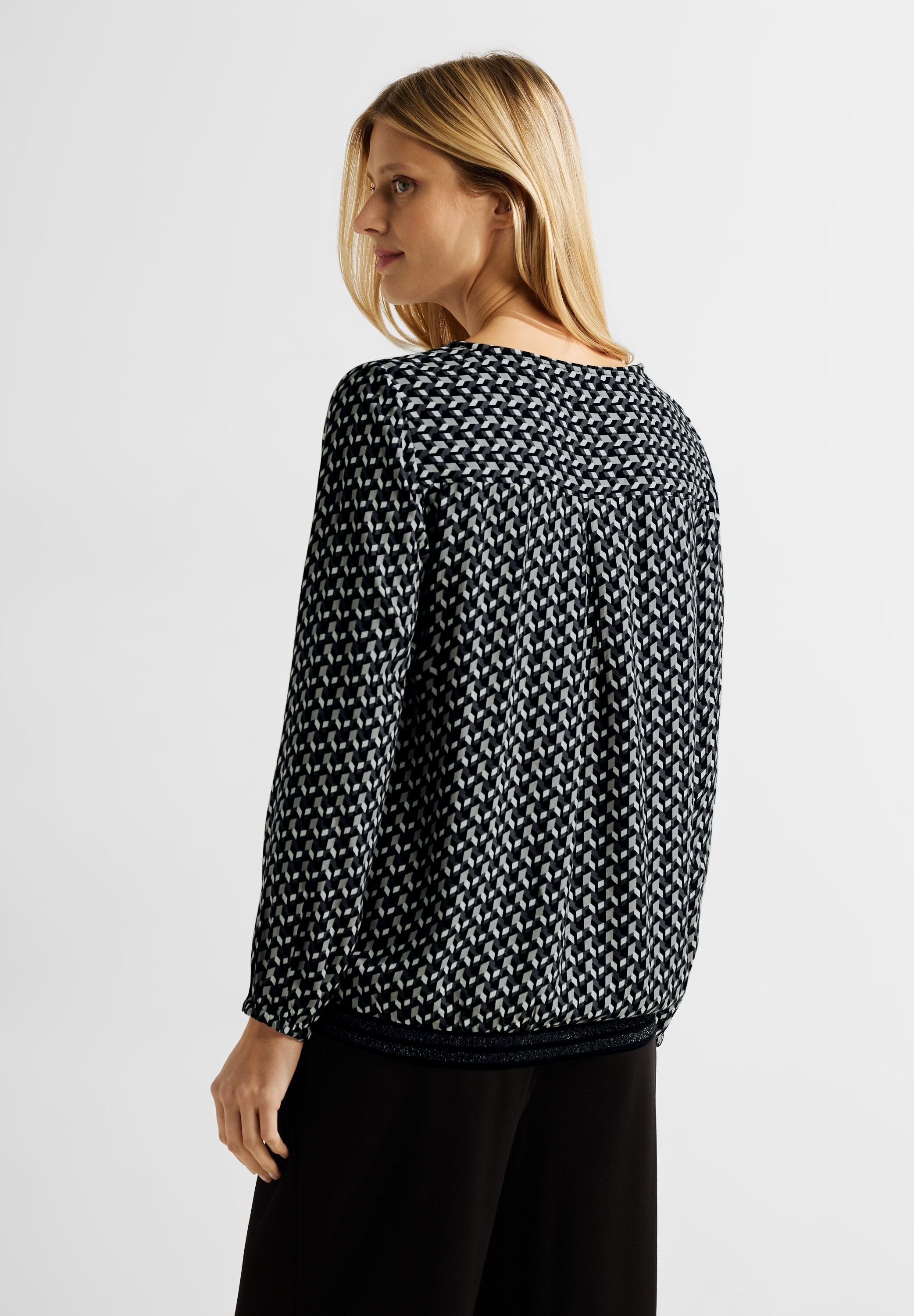 CECIL Langarmbluse mit Grafik-Print