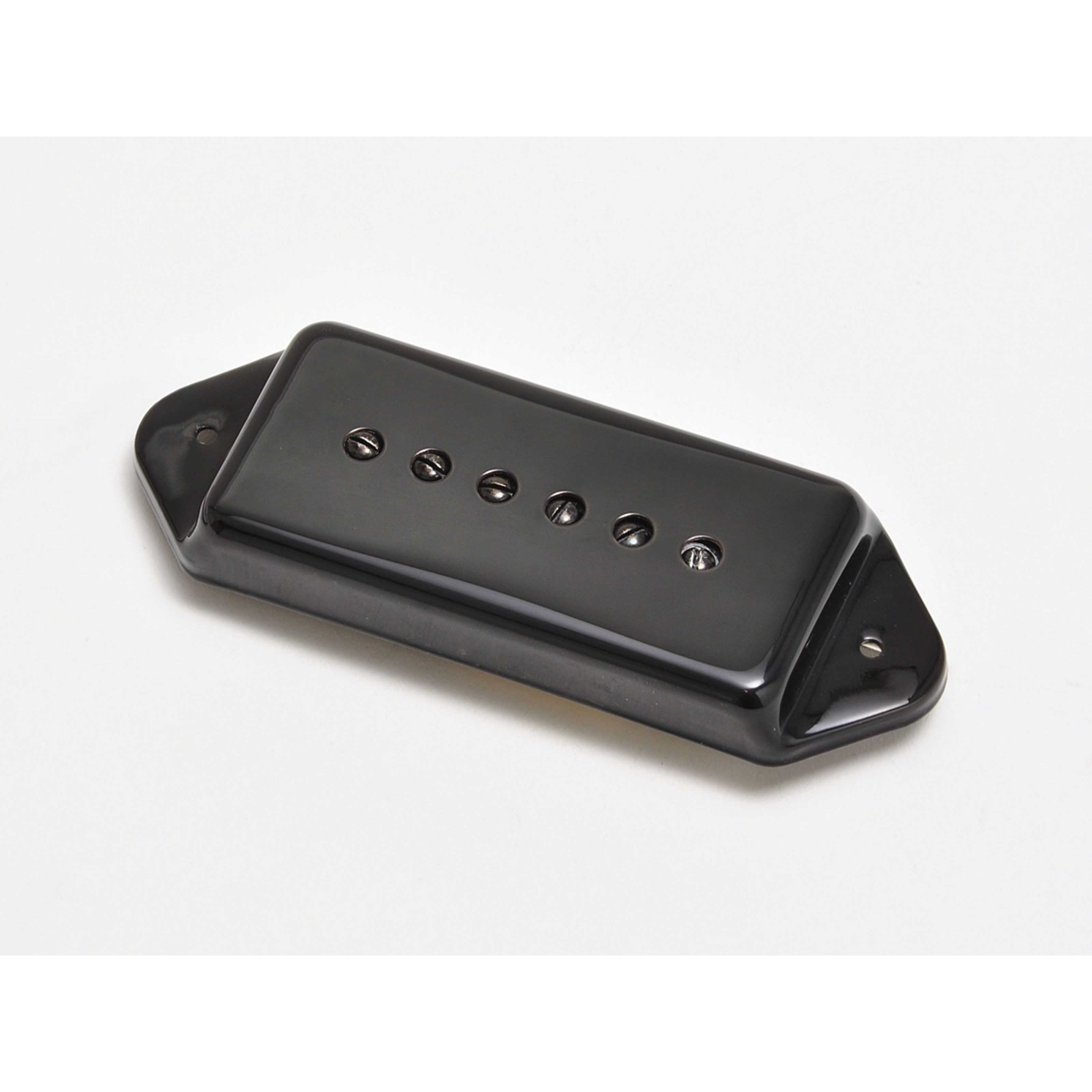 Kluson Tonabnehmer, (E-Gitarre Tonabnehmer, P90), Vintage P90 Dog Ear Bridge Black - P90 Tonabnehmer für Gitarren