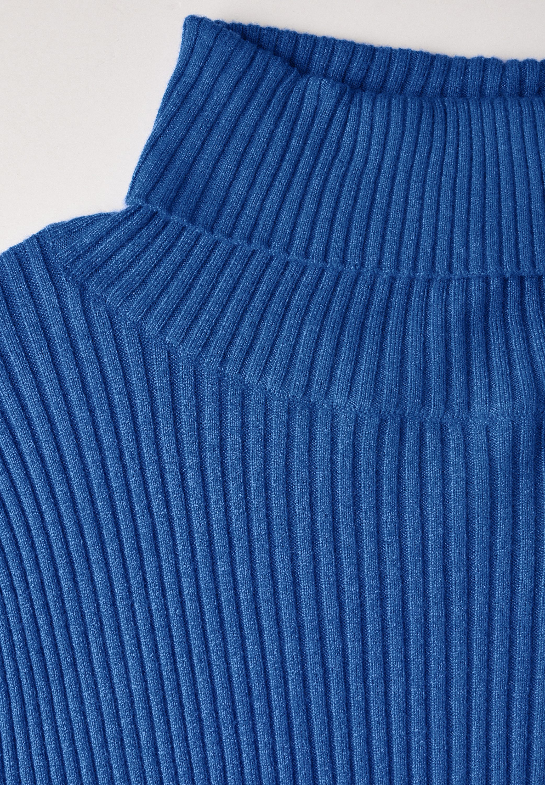 STREET ONE Rollkragenpullover mit Rippstrick-Struktur