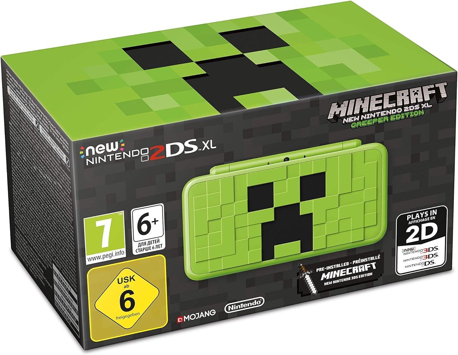 New 2DS XL - Konsole Creeper Limited Edition Minecraft vorinstalliert