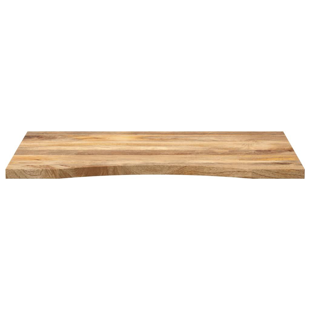 vidaXL Tischplatte Schreibtischplatte mit Aussparung 80x50x2,5 cm Massivholz