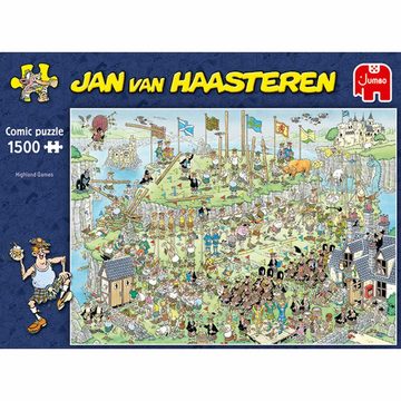 Jumbo Spiele Puzzle Jan van Haasteren - Highland Games 1500 Teile, 1500 Puzzleteile