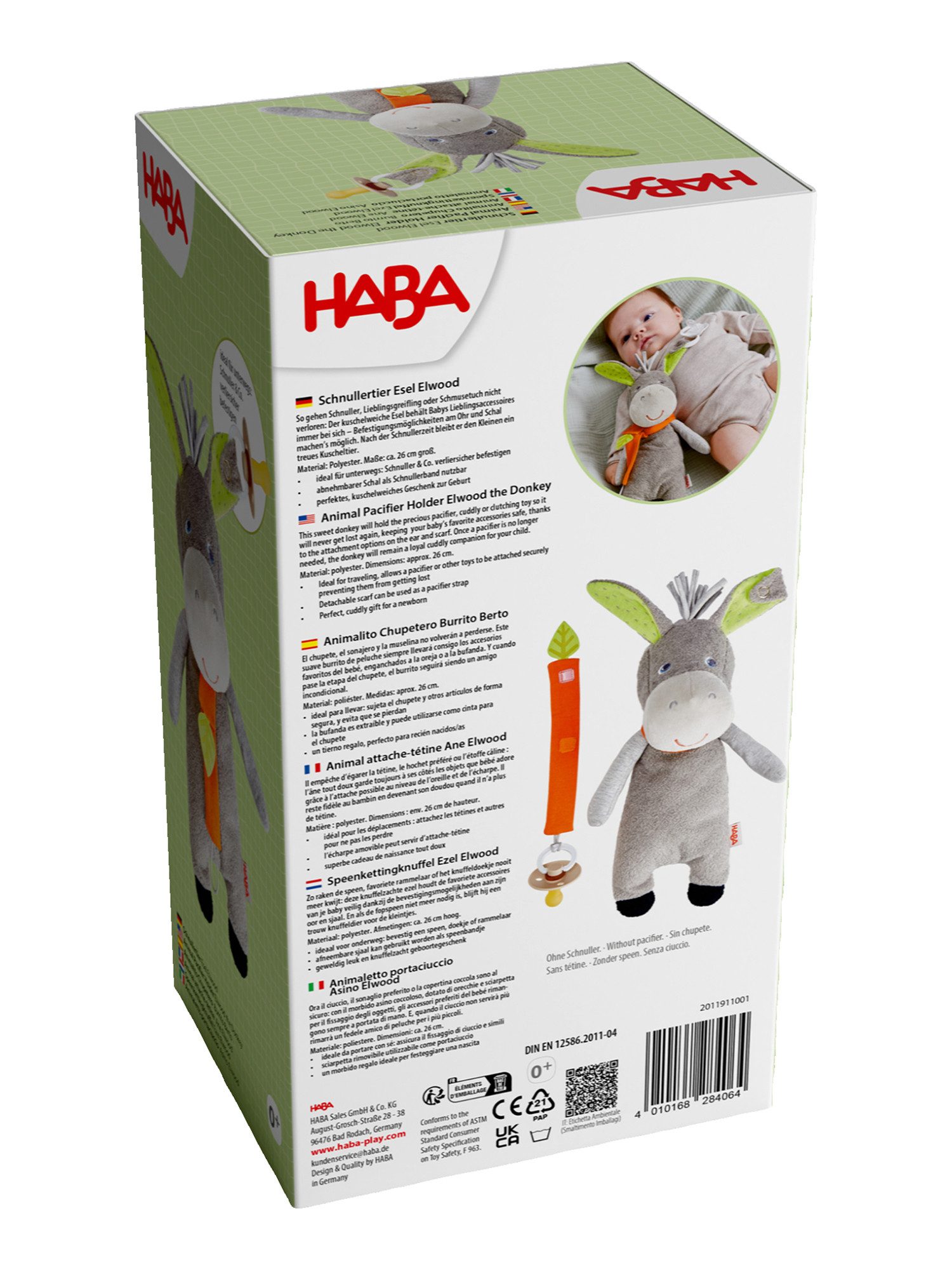 Haba Stoffpuppe Schnullertier, unisex neutral