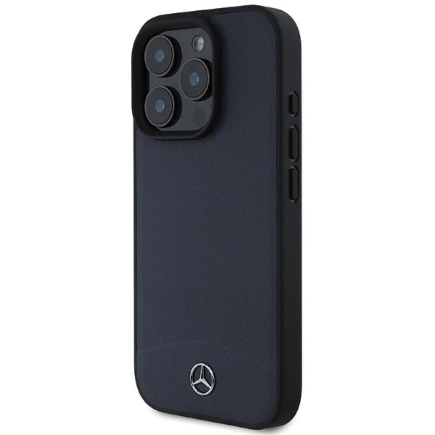 Mercedes Smartphone-Hülle Mercedes Apple iPhone 16 Pro Max Textured And Plain Leather MagSafe