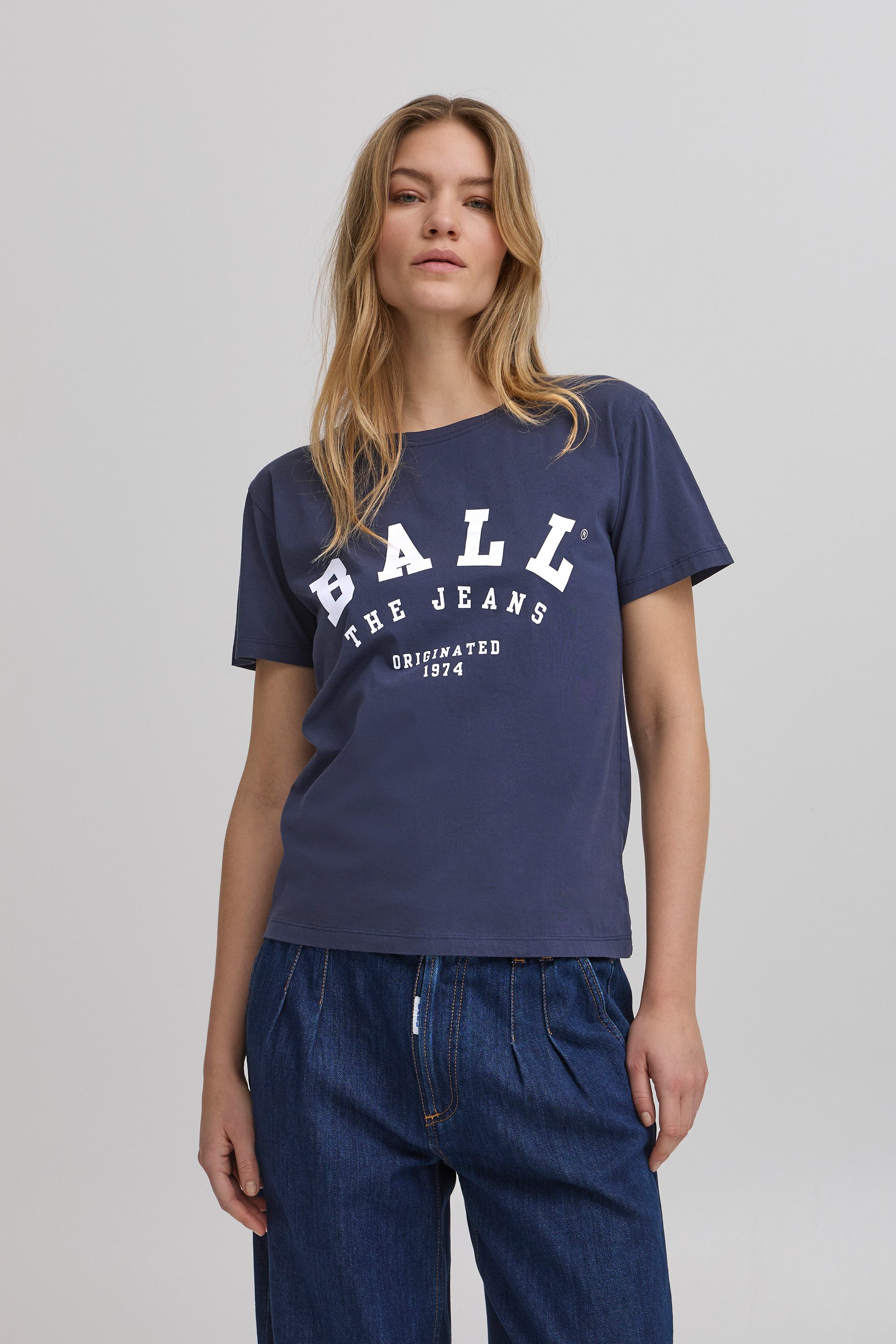 Ball T-Shirt Kurzarm-Bluse BAMALDINI