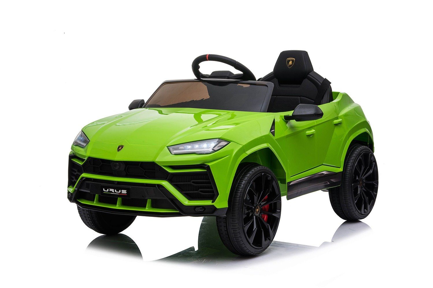 HAUSPROFI Lamborghini Elektroauto Für Kinder – 12V, 2,4 GHz Fernsteuerung, Hydraulische Türen, LED-Licht, MP3, Ab 3 Jahren, Grün