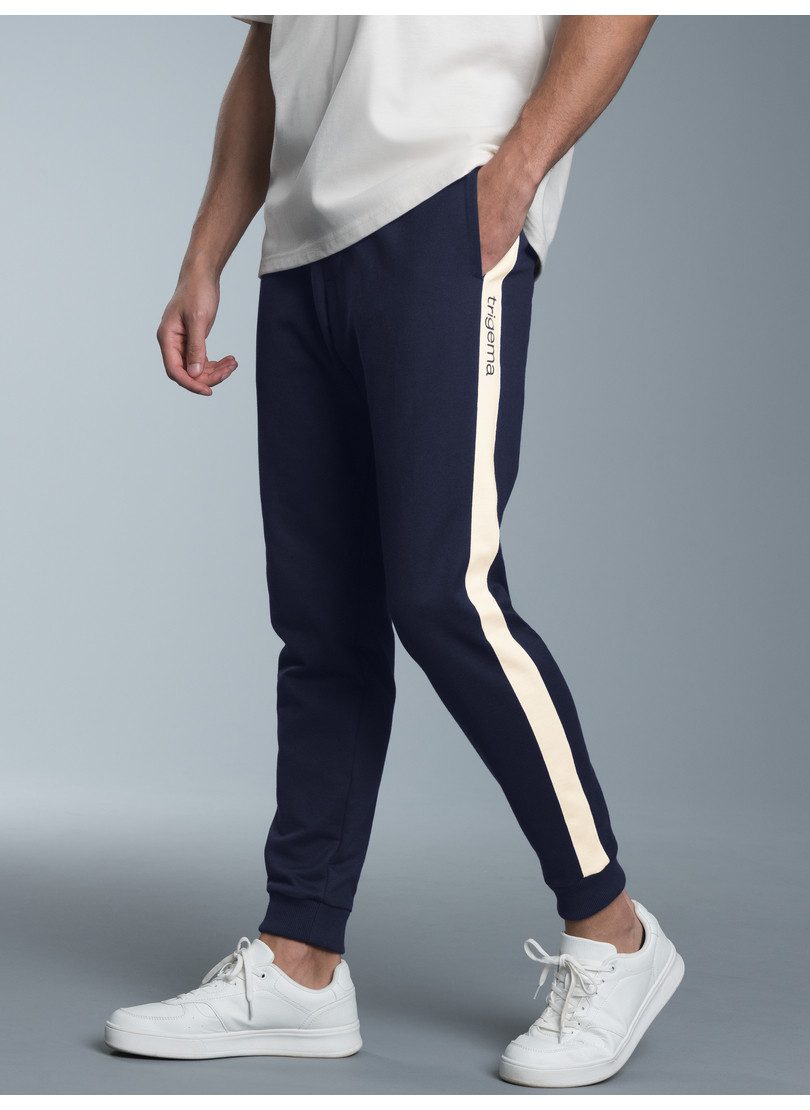 Trigema Jerseyhose TRIGEMA Jogginghose mit kontrastfarbigen Seitenstreifen günstig online kaufen