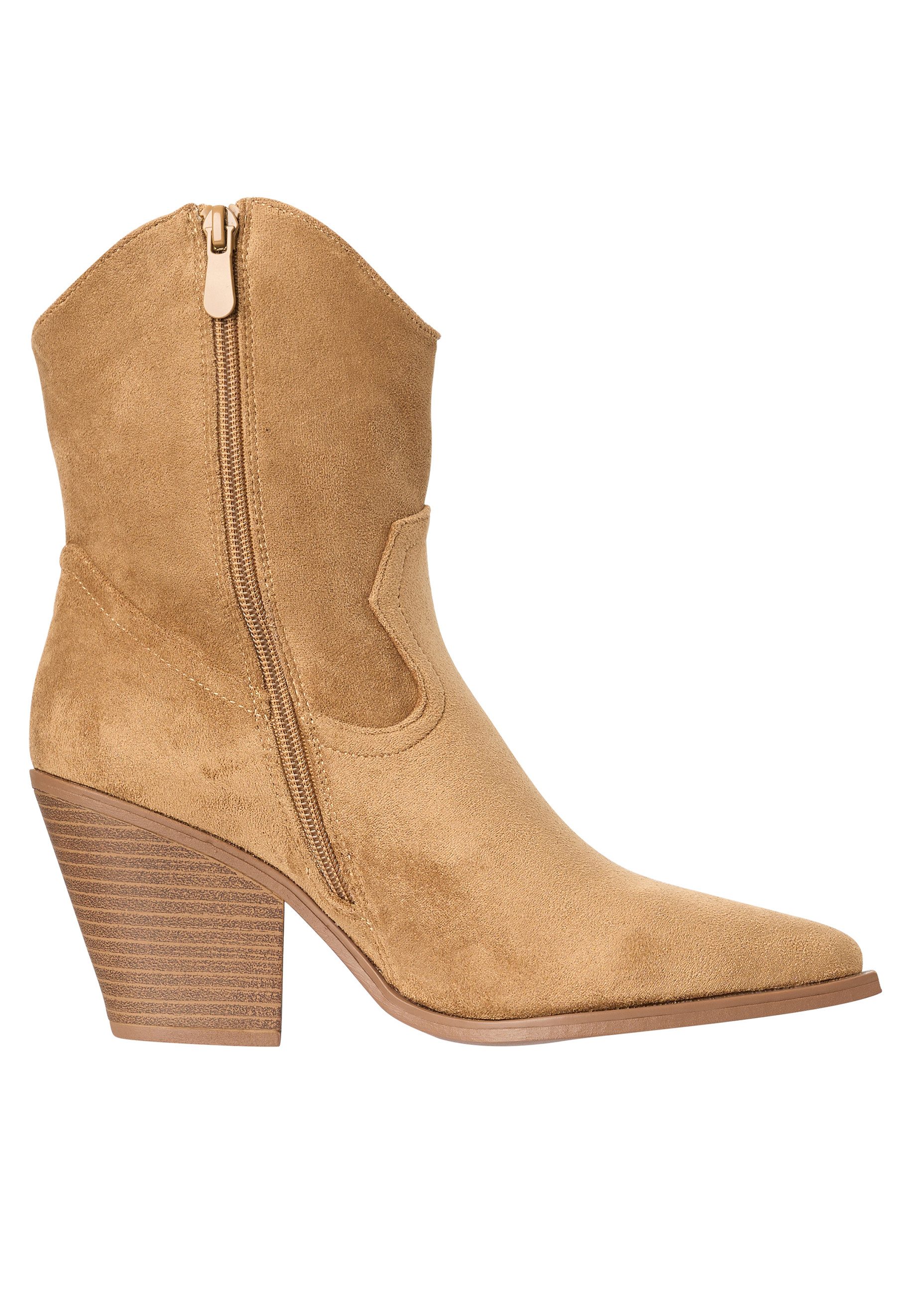 Day Vine Damen Western Cowboy Boots mit Blockabsatz und spitzer Form Stiefelette