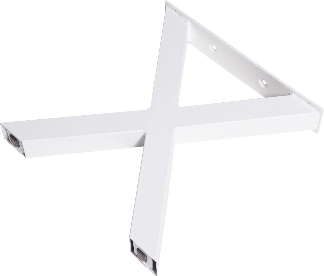 DIEDA Tischbein Dieda Bankgestell X-Form weiß Maße (L x B x H):