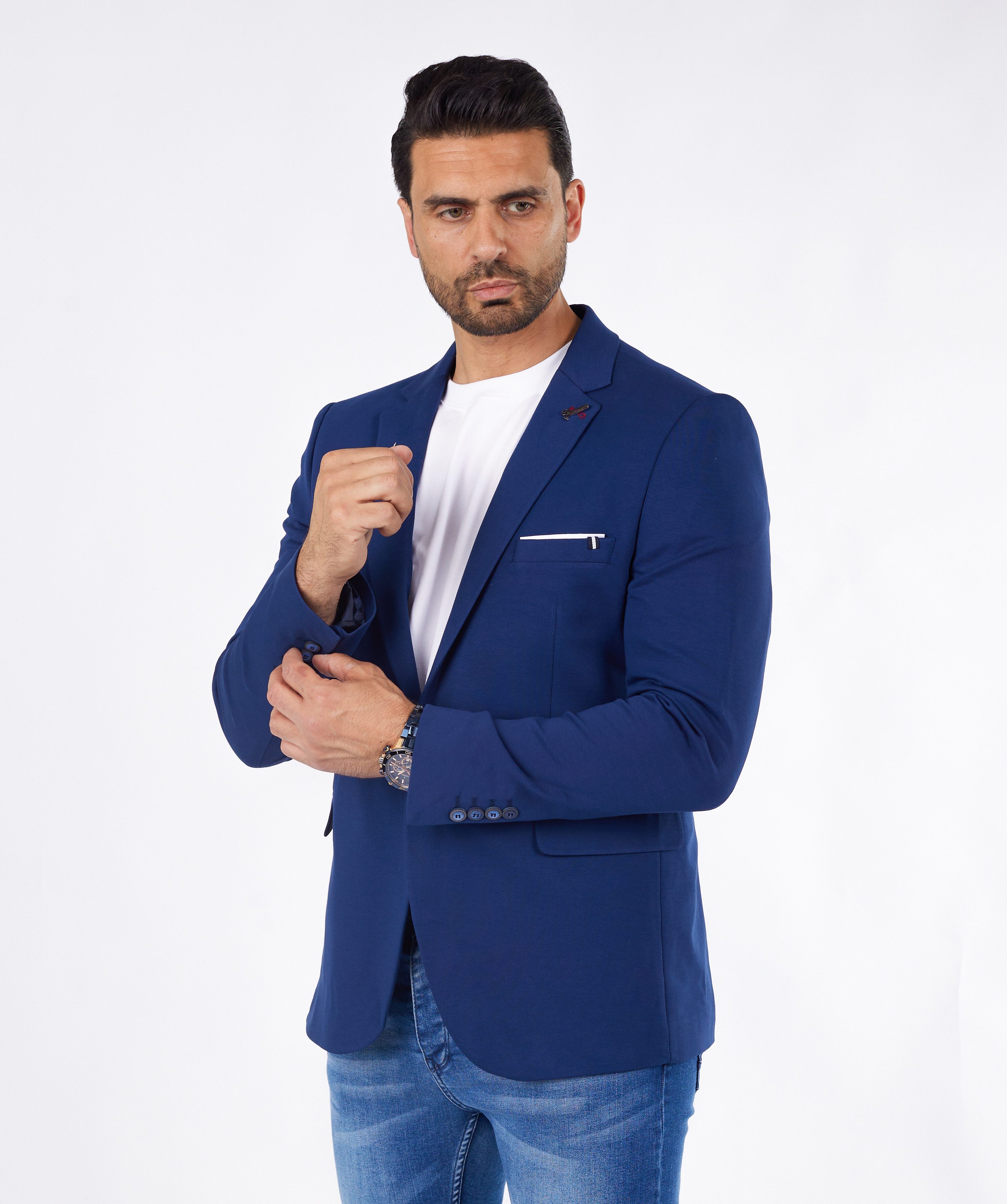 Denim Distriqt Jerseysakko Sportliches Herren SLIM günstig online kaufen