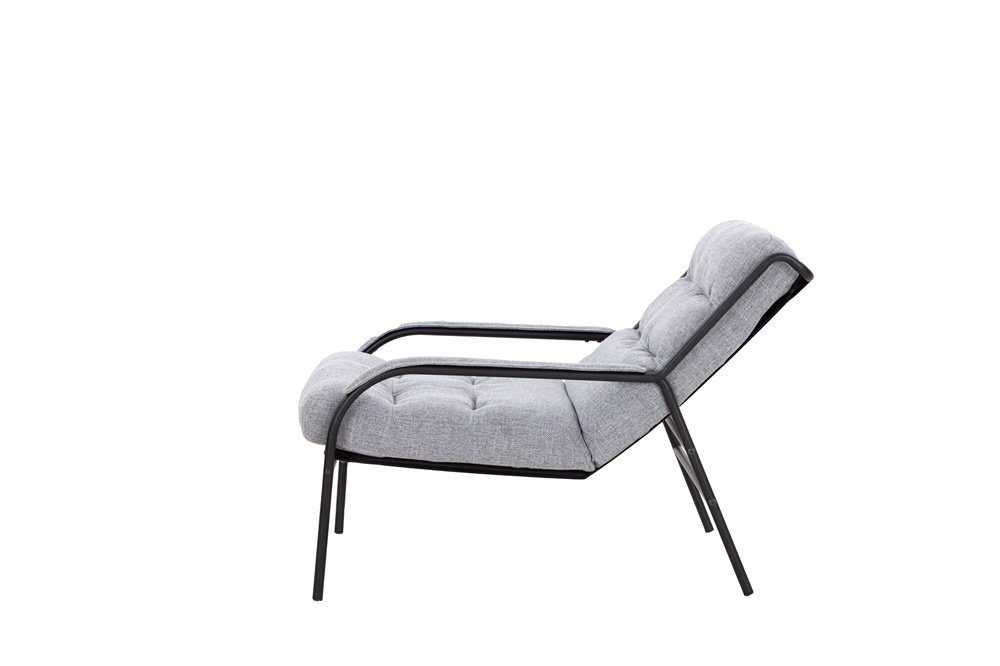 * Fangqi 69.5 96 Rahmenmaterial Stahl) Sessel ( Grau 81.5cm * Liege,TV-Sessel,Loungesessel,Gartenstuhl, aus