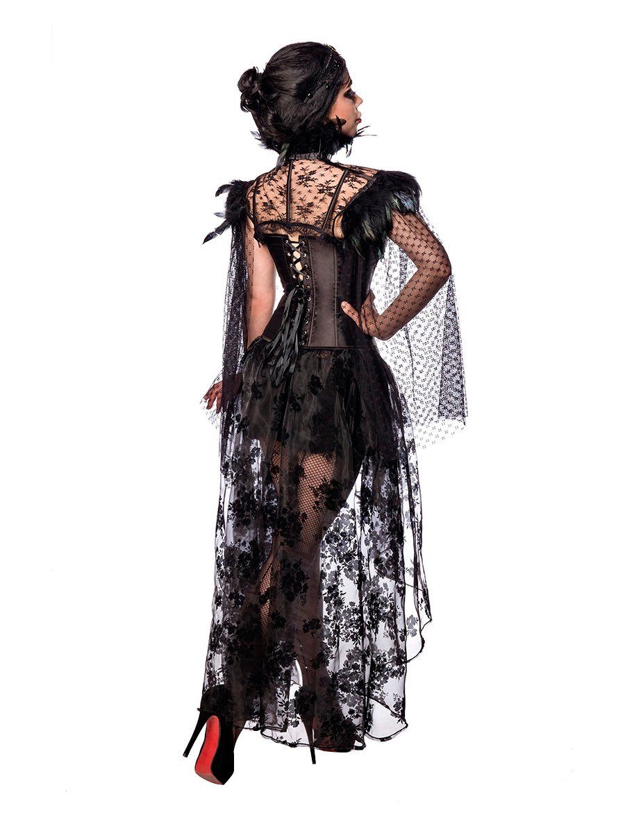 Metamorph Vampir-Kostüm Vampire Queen - Horror Halloween Kostüm Damen, Düster-romantisches Vampirkostüm für die Kreaturen der Nacht