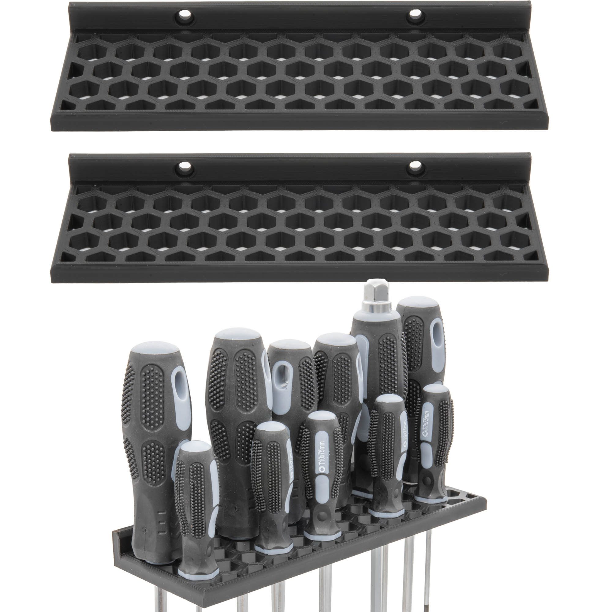 TSB Werk Werkzeughalter Schraubendreher Wandhalterung Werkzeughalter, 2-tlg günstig online kaufen