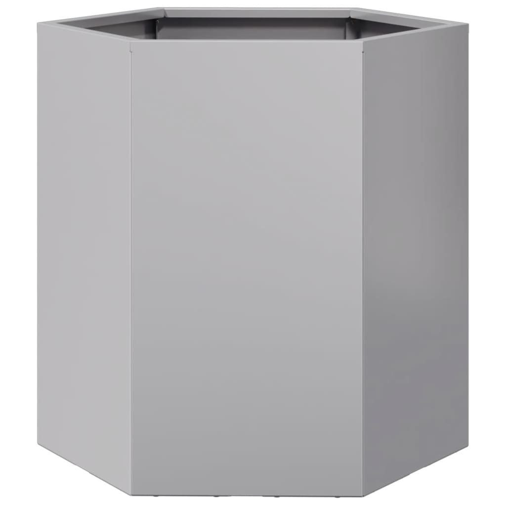 vidaXL Blumentopf Pflanzkübel Sechseckig 46x40x45 Verzinkter günstig online kaufen