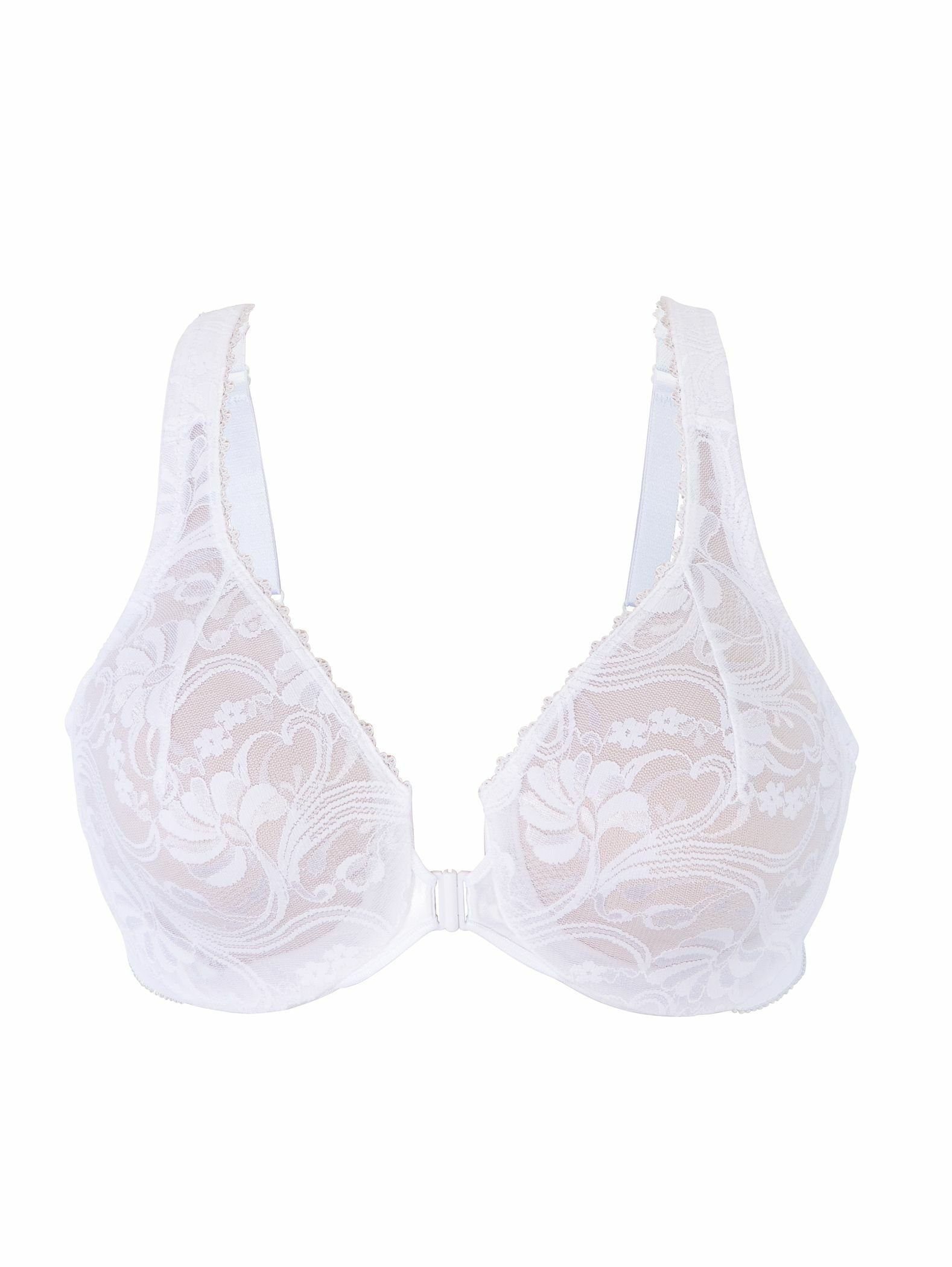 GLAMORISE Bügel-BH mit Vorderverschluss, WonderWire Technologie & aus Spitze