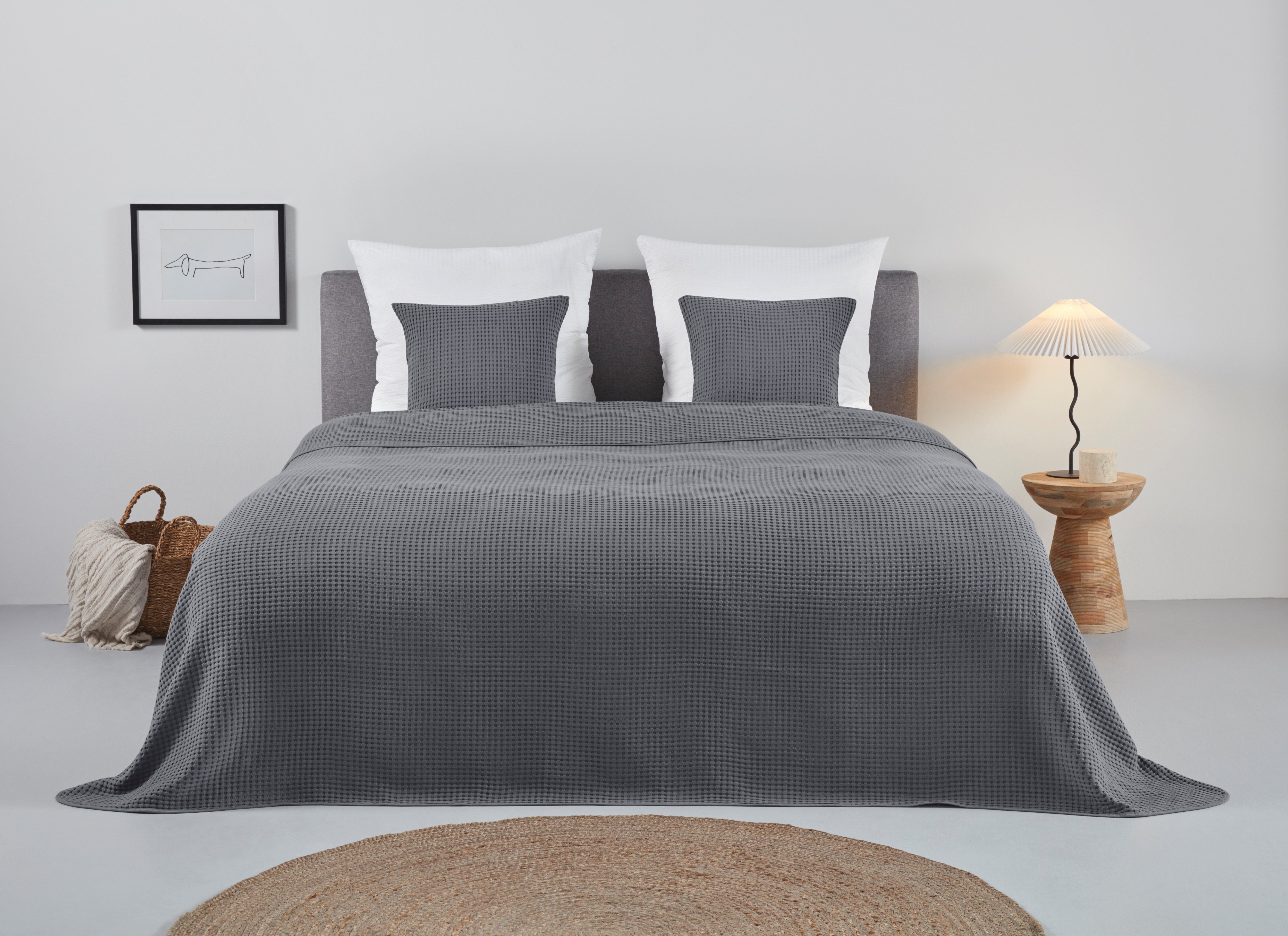 OTTO home Tagesdecke Greta, in Waffelpiqué Optik, viele Farben erhältlich, Decke ab 140 x 200 cm