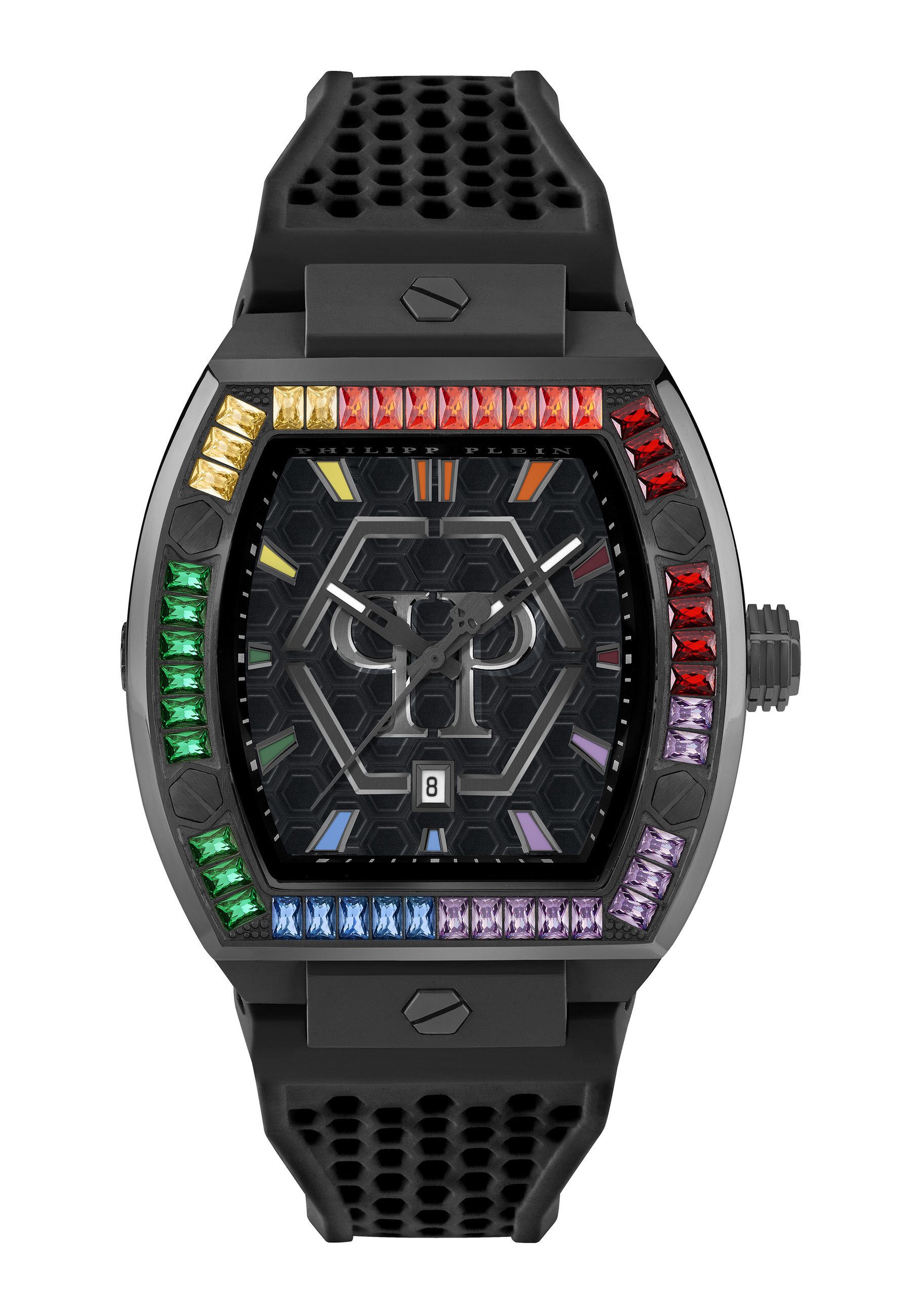 PHILIPP PLEIN Quarzuhr THE HEXAGON PHANTOM, (1-tlg., Not a set – not applicable to this product), Quarz Analog
