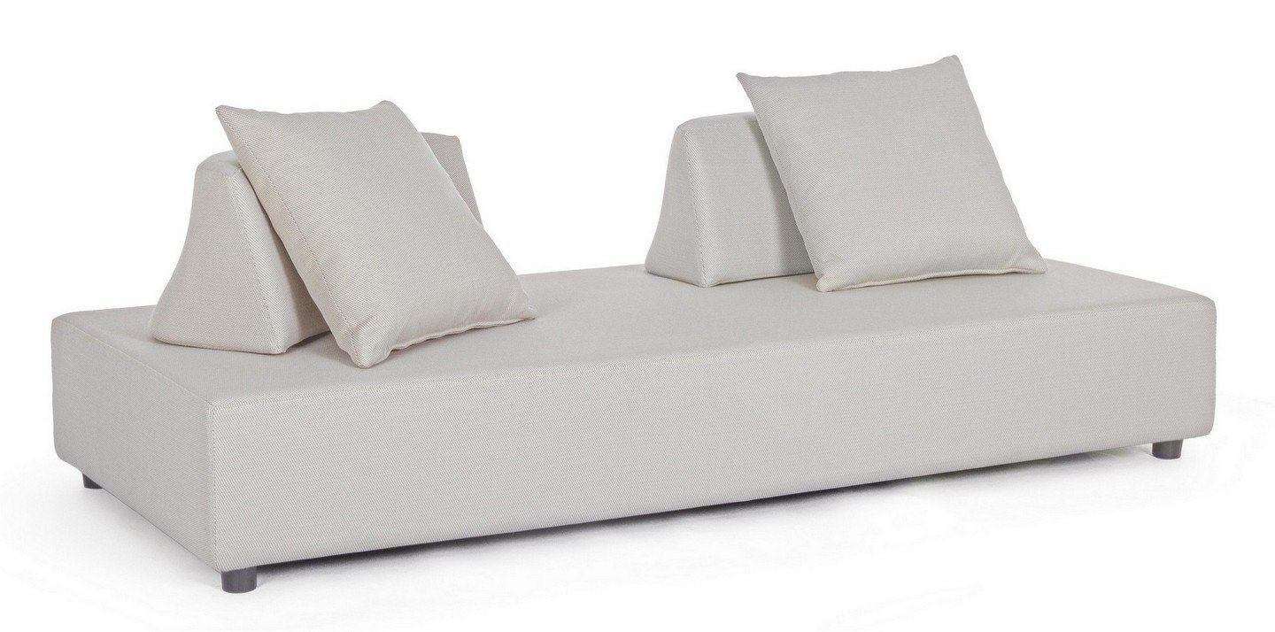 Sofa Sofa Piper 200x90x32cm Aluminium Sofa Couch Polster
