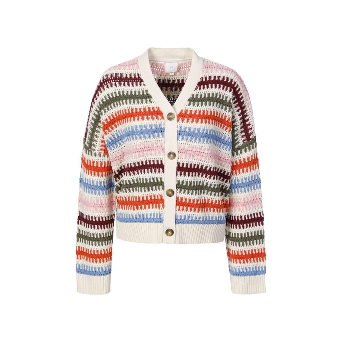 La Martina Strickjacke WCS009 Damen Sweatjacke, Feinstrickjacke, Grobstrickjacke, Wolljacke, Cardigan