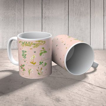 Mr. & Mrs. Panda Tasse Wildblumen - Geschenk, Tasse, Blumen Deko, Keramiktasse, Kaffeetasse, Keramik, Einzigartiges Botschaft