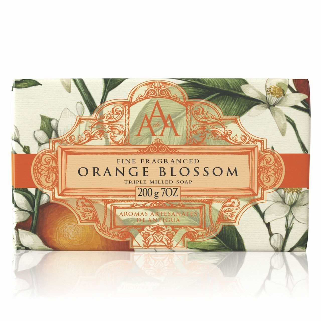 Somerset Toiletry Handseife Seife Orangenblüte 200g zur täglichen Hand- und Körperreinigung, 1-tlg., Triple-milled, Papierverpackung, Made in UK