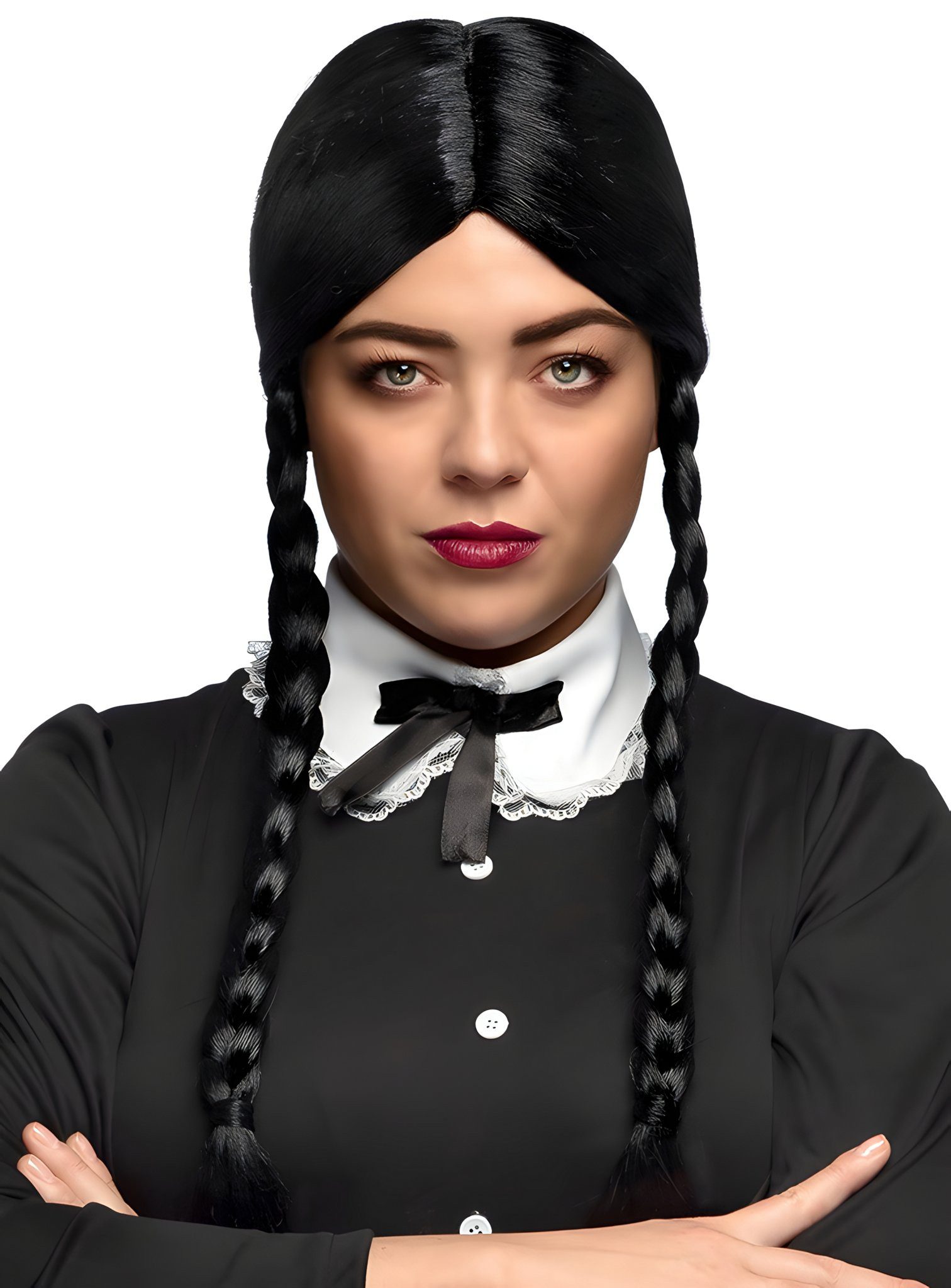 Boland Kostüm-Perücke Wednesday - Kostüm Perücke für Fasching Halloween