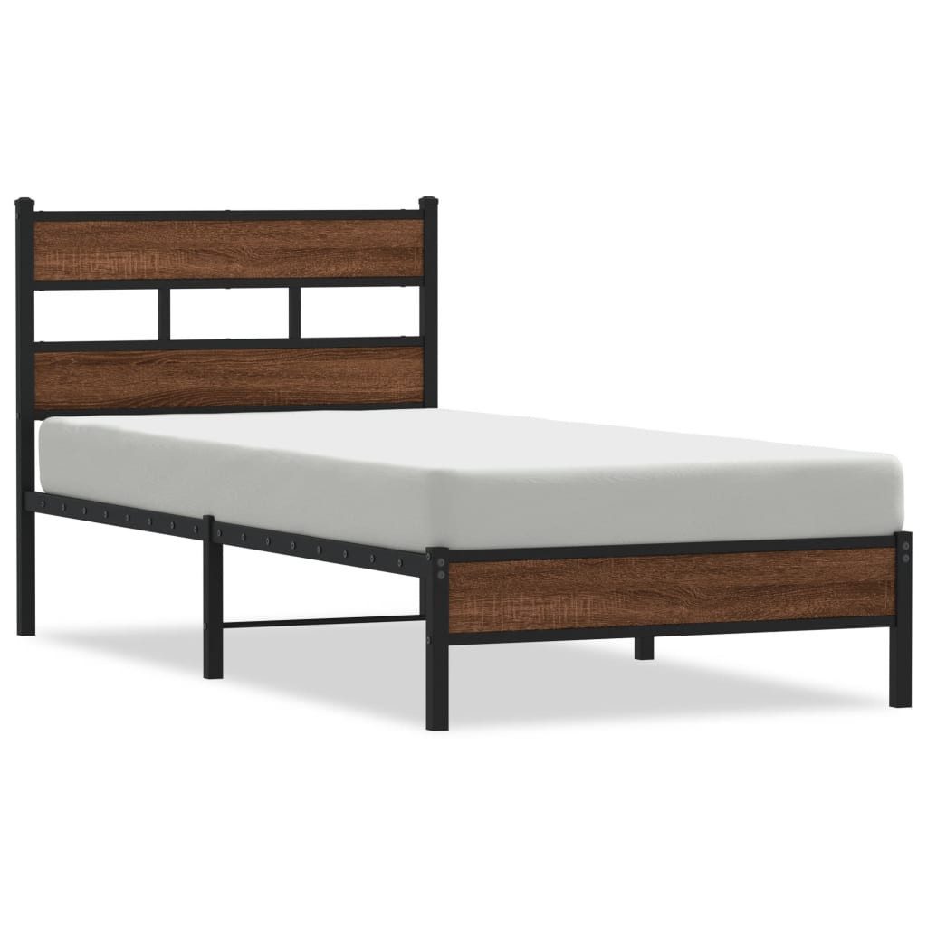 vidaXL Bett Bettgestell ohne Matratze Braun günstig online kaufen
